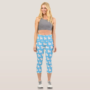 Leggings Capri Bichon frise dog dessin animé