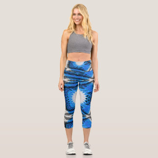 Leggings Capri Bleu atomique