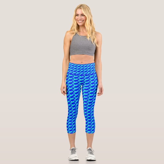 Leggings Capri bleu cool (Recto)