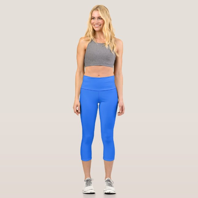 Leggings Capri Bleu (Crayola) (couleur unie) (Recto)