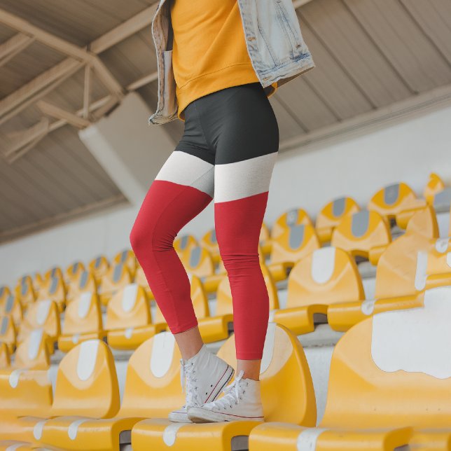 Leggings Capri Bleu Marine Avec Rouge (Créateur téléchargé)