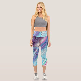 Leggings Capri Bleu-Violet