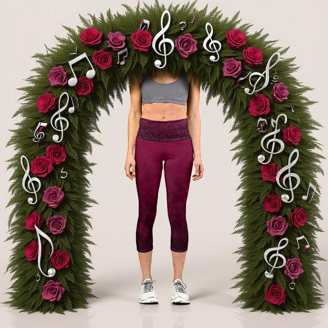 Leggings Capri Bloom écrasé (Créateur téléchargé)