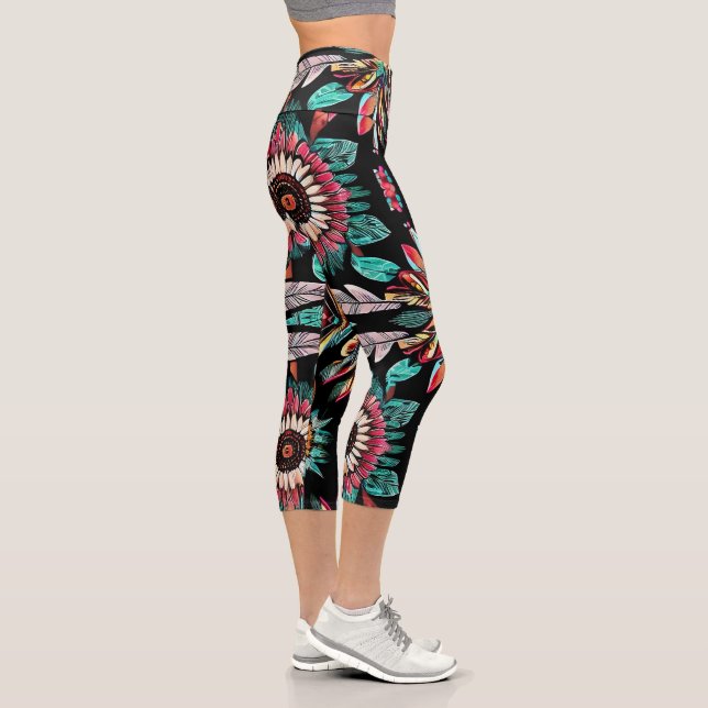 Leggings Capri Bohemain amérindien (Droite)