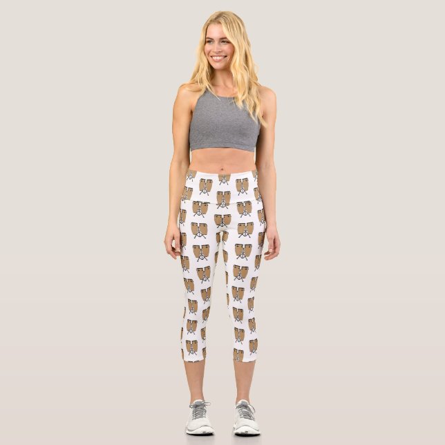 Leggings Capri Bongo, dessin animé de batterie (Recto)