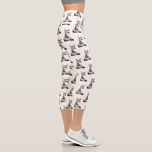 Leggings Capri Bonjour Skyline Marathon Paris (Droite)