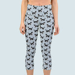 Leggings Capri Bordure mignonne galloise Collie Cheep Chien Motif<br><div class="desc">Un adorable chien blanc et noir Welsh Border Collie. Ces chiens de travail magnifiques et intelligents sont parfaits pour les amoureux des animaux. Parfait pour les vétérinaires.</div>