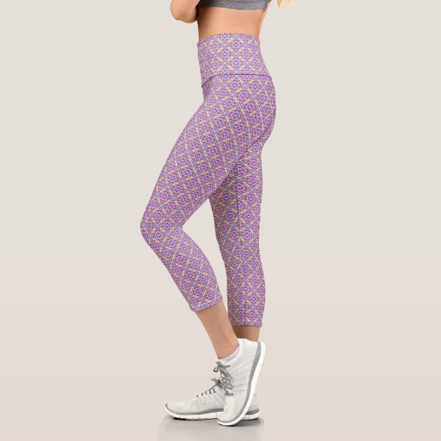 Leggings Capri Botanical Pop - Berry (Gauche)