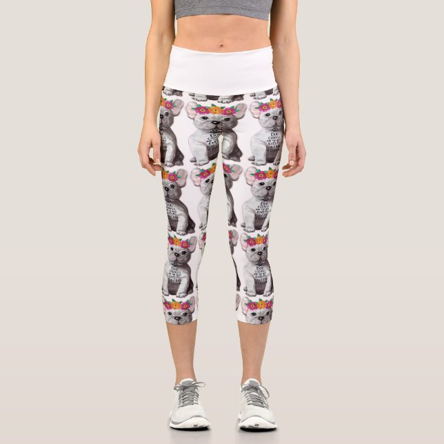 Leggings Capri Boules de chiens (Recto)