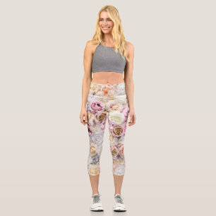 Leggings Capri Bouquets de Roses 1