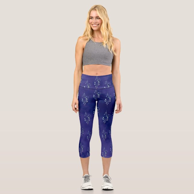 Leggings Capri Breathe 1 Scattered Monochrome Tie dye (Recto)