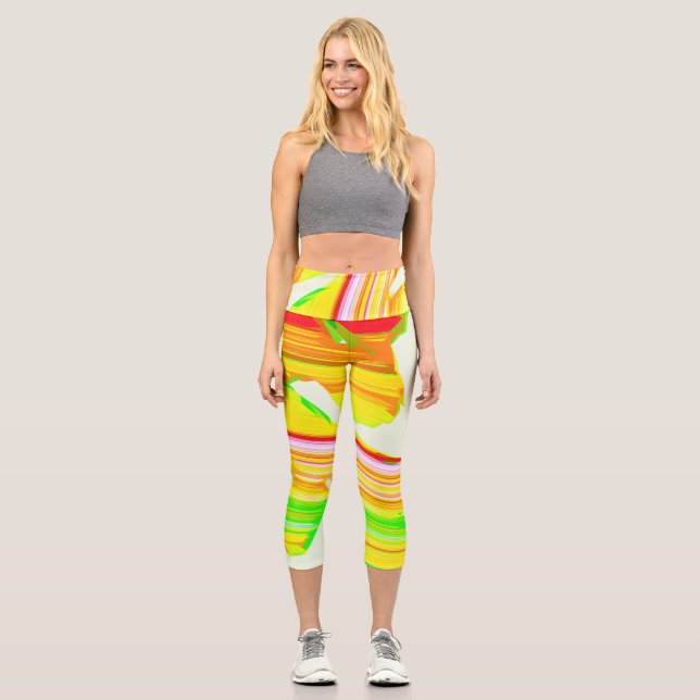 Leggings Capri Brosse arc-en-ciel (Recto)