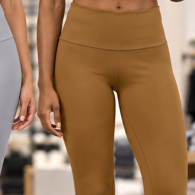 LEGGINGS CAPRI "BRUN" HAUT TAILLE (Créateur téléchargé)