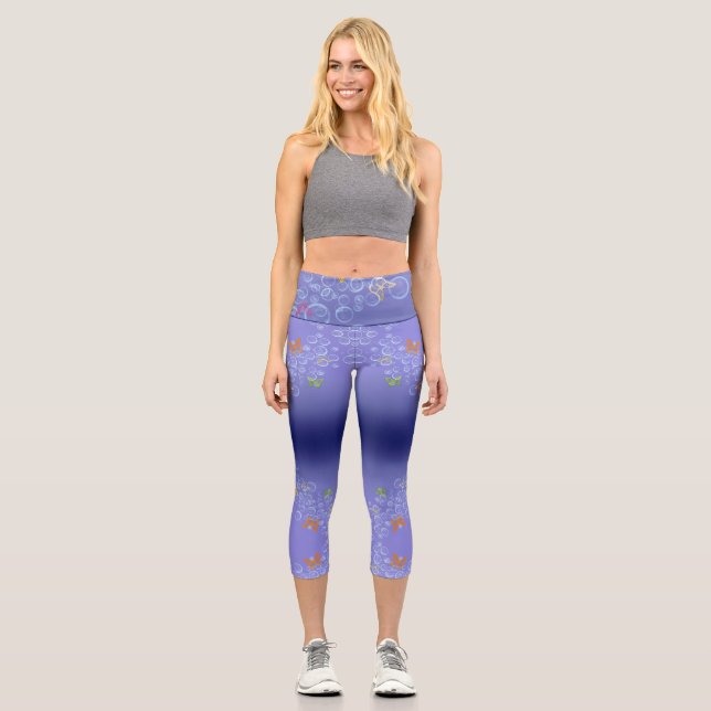 Leggings Capri Bulle n Papillons (Recto)