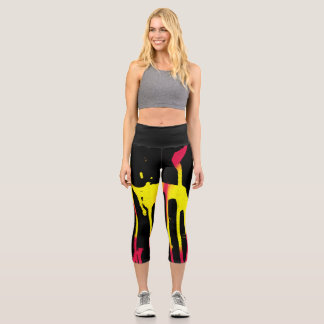 Leggings Capri burons et éperons et bacchanal