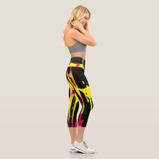 Leggings Capri burons et éperons et bacchanal