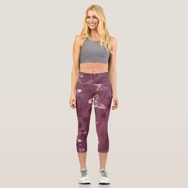 Leggings Capri Butterfly Pattern 16 (Recto)