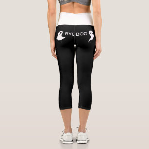 Leggings Capri "Bye Boo", mignon petit fantômes blancs
