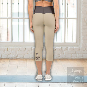 Leggings Capri Café Brown sur le sable