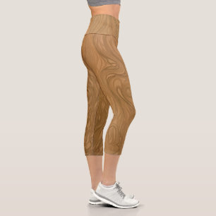 Leggings Capri café déversé