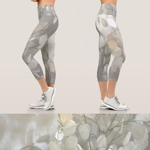 Leggings Capri Camo floral lunaria argent Dollar