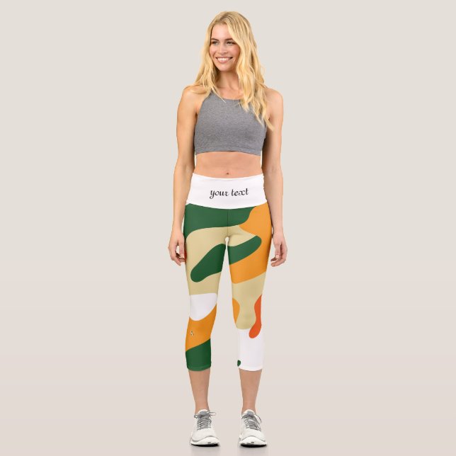 Leggings Capri camouflage (Recto)