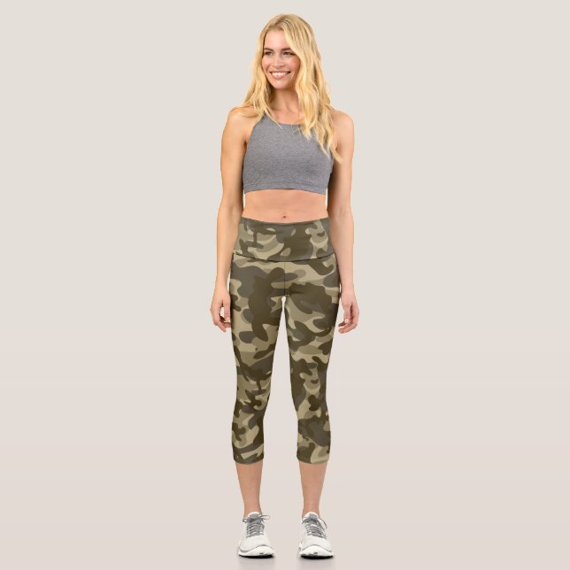 Leggings Capri Camouflage central (Recto)