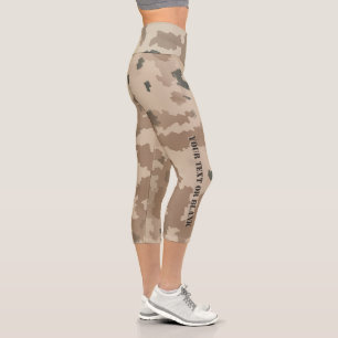 Leggings Capri Camouflage du désert