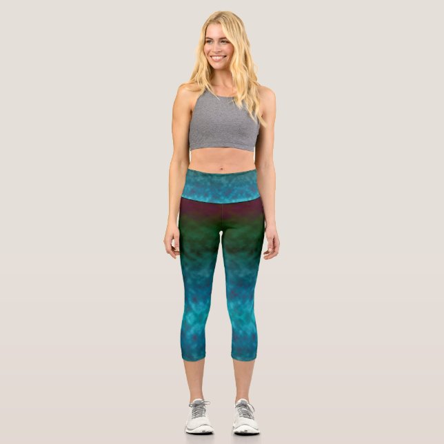 Leggings Capri Canopée des profondeurs (Recto)