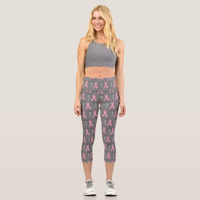 Leggings Capri Capri Cancer du Sein Vis (Recto)