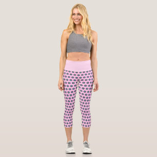 Leggings Capri Capri géométrique haut-taille - Design élégant