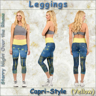 Leggings Capri CAPRI STYLE LEGINGS "Starry Night O.T.R" van Gogh