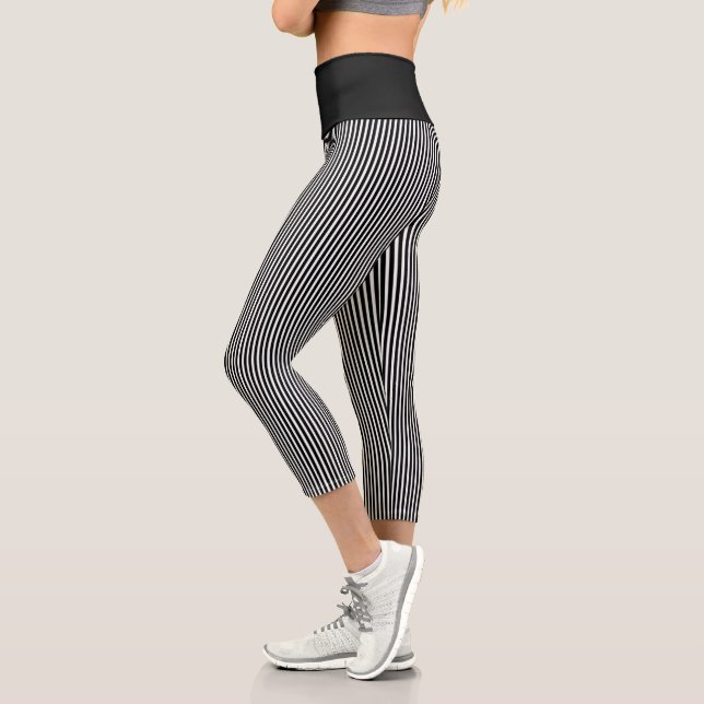 Leggings Capri Capris à haut rayon (Gauche)