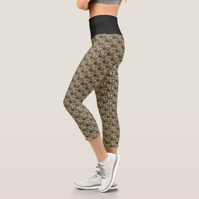 Leggings Capri Capris à taille élevée (Gauche)
