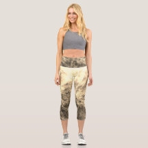 Capris de legging en or explosifs pour femmes