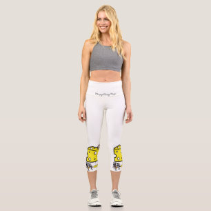 Leggings Capri Capris de yoga taille haute, musique ringarde