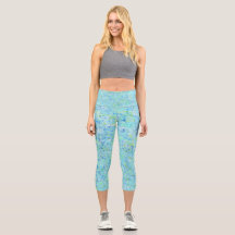 Capris de yoga uniques à taille haute