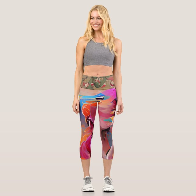 Leggings Capri Capris haut taille (Recto)