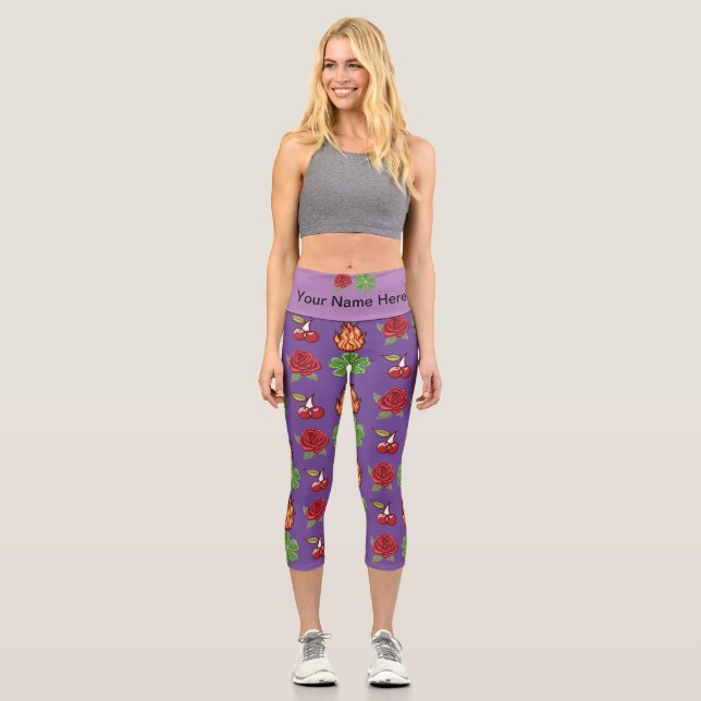Leggings Capri Capris haut taille (Recto)