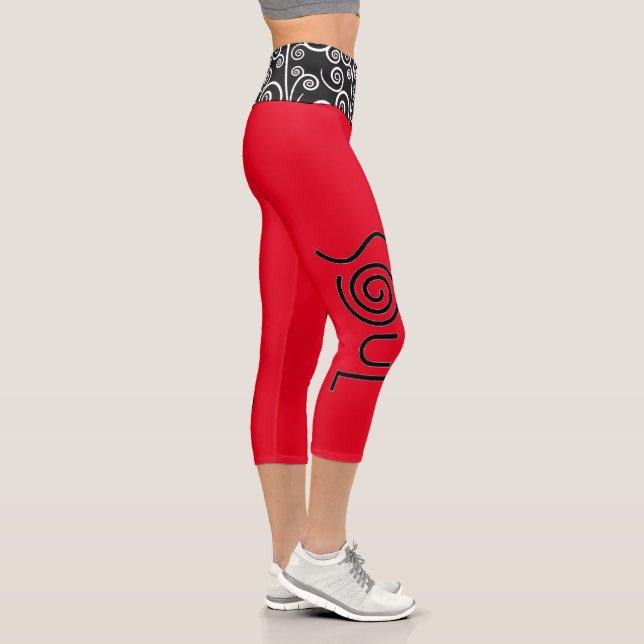 Leggings Capri Capris haut taille coeur et âme (Droite)