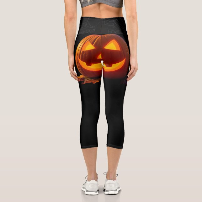 Leggings Capri Capris haut taille d'Halloween (Verso)