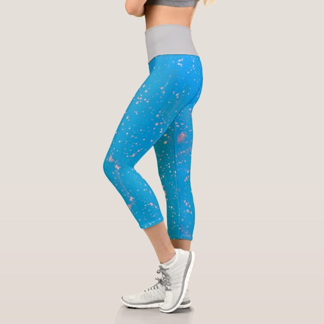 Leggings Capri Capris haut taille éclaboussé (Gauche)