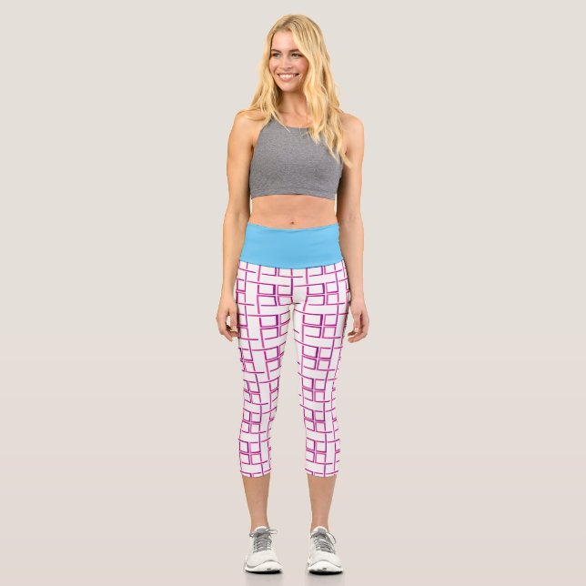 Leggings Capri Capris haut-taille motif (Recto)