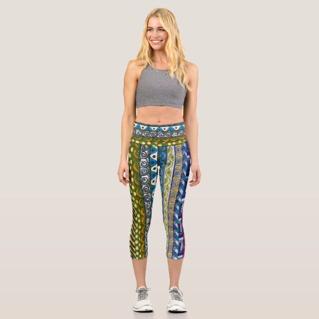 Leggings Capri Capris haut taille par Laurie Petersen (Recto)