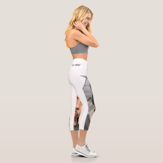 Leggings Capri Capris haute taille et agrafée