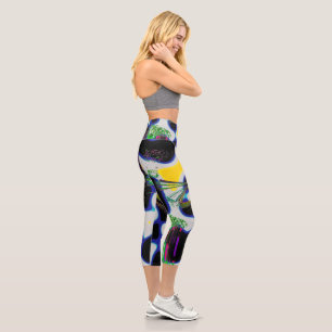 Leggings Capri Capris "Pur Contemporain" Haut-Faisant