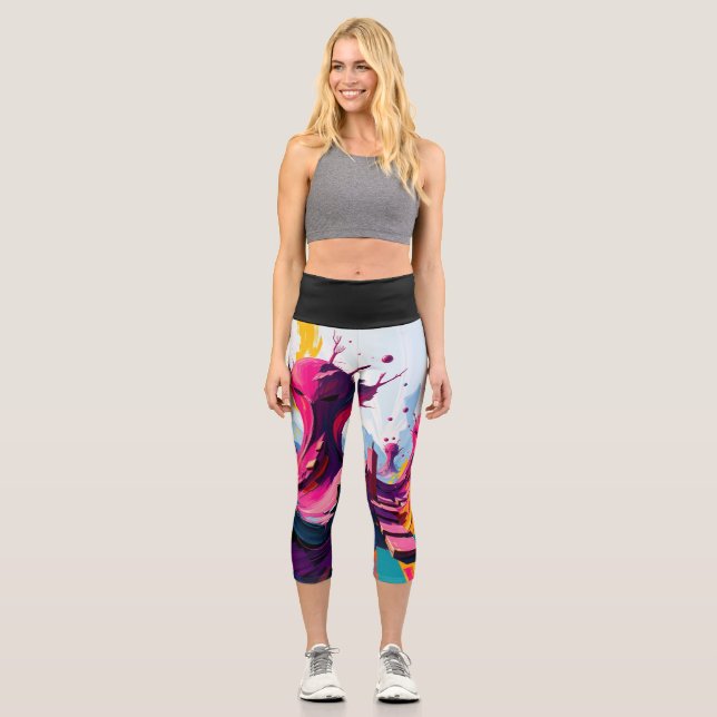 Leggings Capri Capris taille haute (Recto)