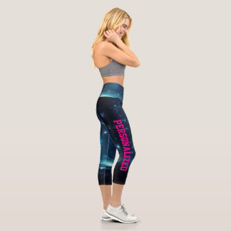 Leggings Capri Capris taille haute personnalisés pour Noël