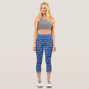 Leggings Capri Caricature de poisson tropical guppy très chic