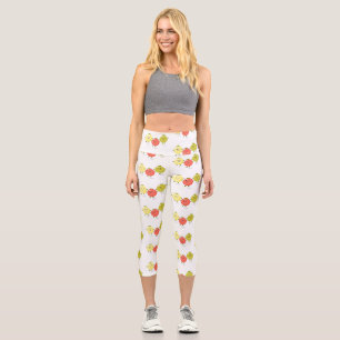 Leggings Capri Caricature de tomates cerises mûres